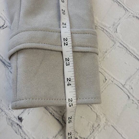 White House Black Market Ultra Suede Moto Jacket in Mercury gray size XL - Picture 6 of 15